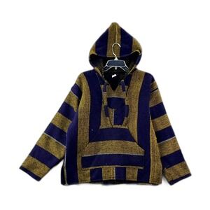 Vintage Molina Mexican Baja Sweater Hoodie Mens Small Streetwear Outdoor Retro
